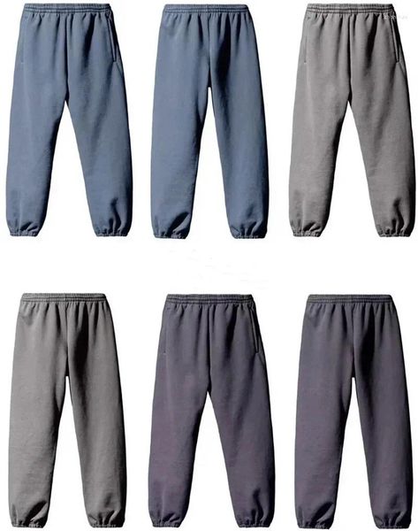 Calças masculinas estilo carbono cinza azul cáqui sweatpants homens mulheres jogger cordão casual