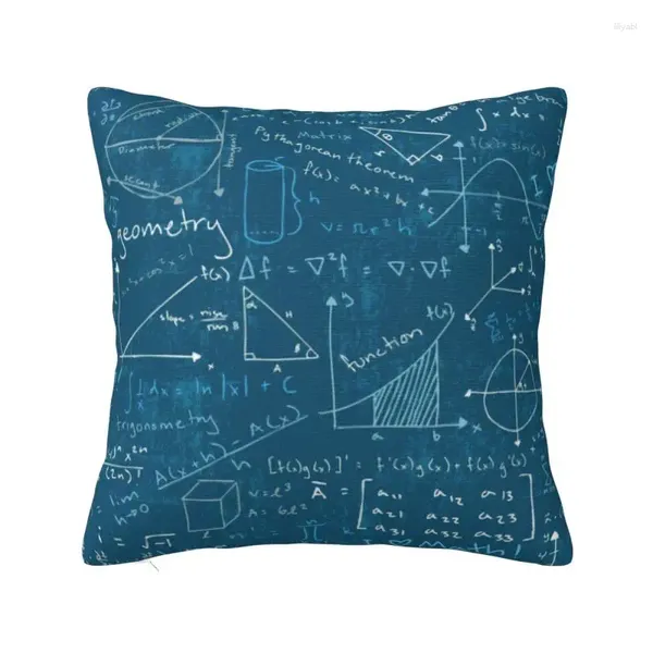 Cuscino Matematica Formule Matematica Fodera di lusso Sedia regalo per insegnante Geek scienza