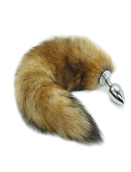 w1023 1Pc Love Fox Tail Butt Plug Anal Sexy Romance Sexo Engraçado Adulto6221410