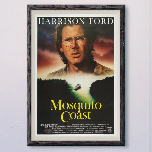 Kalligraphie N475 THE MOSQUITO COAST (2) Vintage Classic Movie Wall Seidenstoff HD Poster Kunst Home Dekoration Geschenk