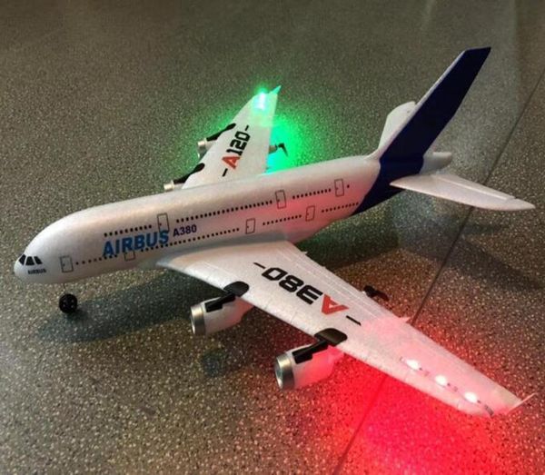 Airbus a380 24g 3ch rc avião de asa fixa controle remoto ao ar livre para drone brinquedos8464240