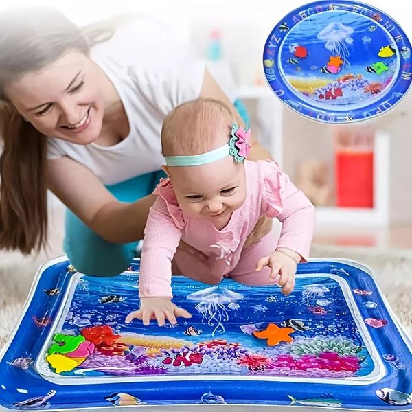 Tappetino gonfiabile per bambini creativo Tappetino gonfiabile per bambini Tappetino per giochi d'acqua per bambini per l'educazione dei bambini Sviluppo di giocattoli per bambini 240228