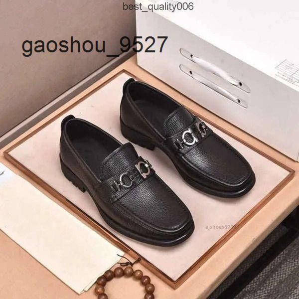 Feragamo Ferra FR05 Mocassini firmati di alta qualità Scarpe eleganti Scarpe da guida Uomo Casual Comodo Abito da sposa per feste Marca Slip On Calzature MGQ7