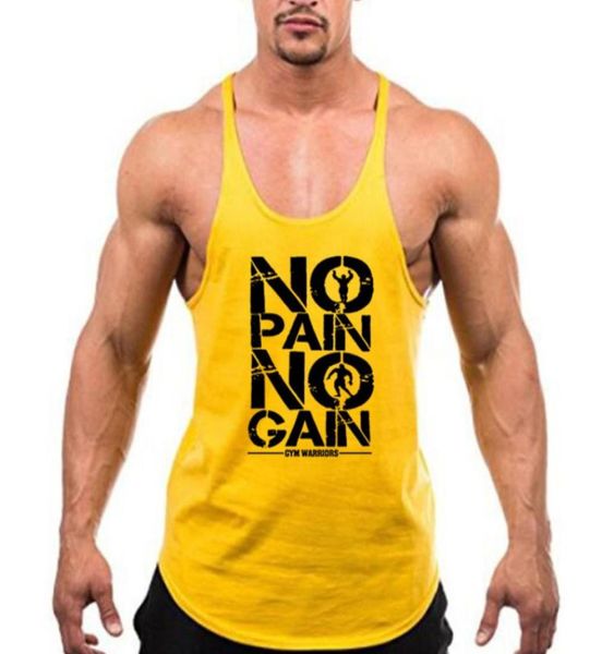 Gorilla wear moda algodão sem mangas tanque superior dos homens de fitness camisa muscular singlet musculação treino ginásio colete fitness men7725244