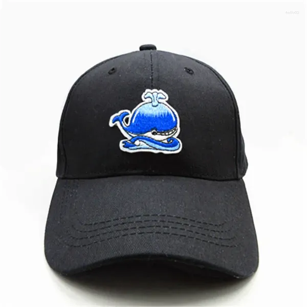 Ballkappen 2024 Cartoon Wal Stickerei Baumwolle Baseballmütze Hip-Hop Einstellbare Snapback Hüte für Männer und Frauen 96