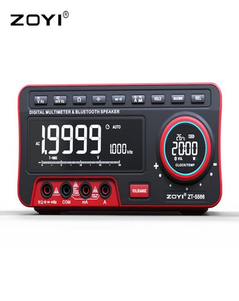 Zhongyi zt5566 digitales hochpräzises Desktop-Multimeter 4bit Semi HD mit Bluetooth-Lautsprecher Temperaturzeit5468748