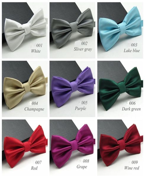 20 cores sólida moda bowties homens colorido xadrez gravata gravata borboleta masculino casamento arco bowties1632661