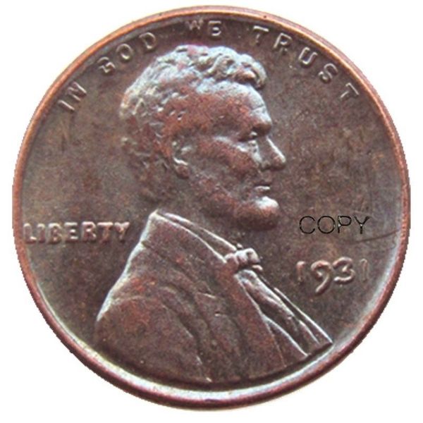 EUA 1931 P S D Trigo Penny Head One Cent Cobre Cópia Pingente Acessórios Coins160j