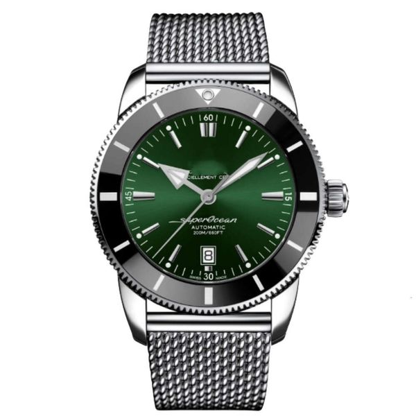 Designer de luxo breitlins relógio 2024 alta qualidade série centenária grande dial banda aço quartzo três agulha relógio masculino