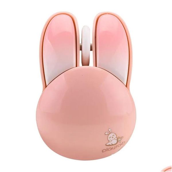 Mäuse MofiiWireless Silent Mouse Cute Rabbit Design 2 4 GHz mit USB-Mini-Empfänger optisch für Laptop-PC-Computer-Notebook 231117 Drop Otrqi