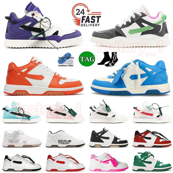 Scarpe casual da esterno Nuovo designer Offes sneakers Bianco Arancione Blu Nero Giallo limone Alta qualità Fuori ufficio Scarpe da ginnastica da donna da uomo Scarpe da ginnastica da jogging DHgate