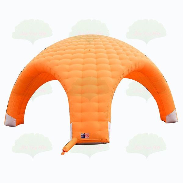 Оптовая продажа 10 мД (33 фута) цветная надувная купольная палатка с воздушным иглу, шатер для вечеринок, выставочное шоу-укрытие с воздуходувкой в продаже 001