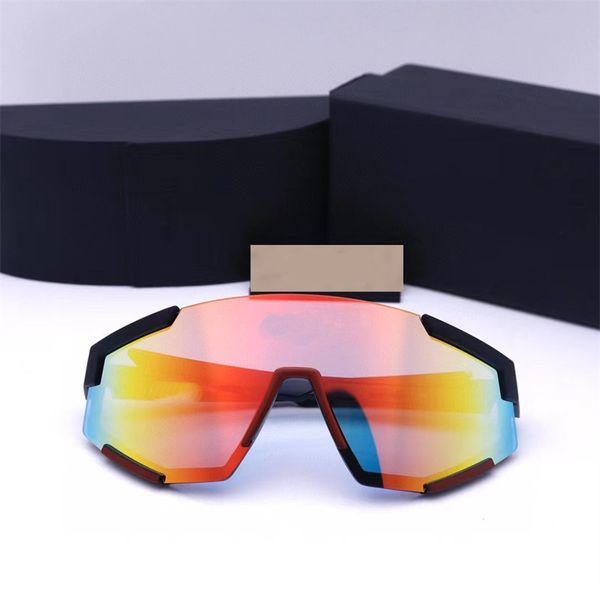 Designer óculos moda esporte ao ar livre óculos de sol lentes de vidro escuro homens óculos de sol avant garde estilo high end na moda masculino 2024 hj028 F4