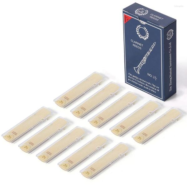 Colheres 10pcs Clarinete Reed Instrument Acessórios Dureza-2.5