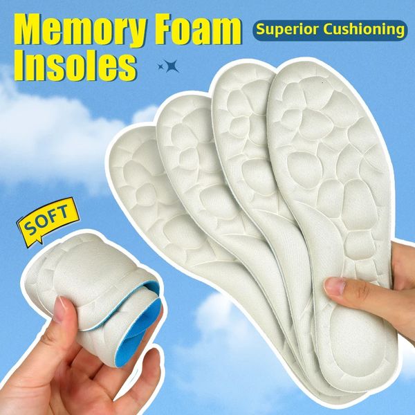 Foot Master 5 Paar Memory Foam gepolsterte, weiche Komfort-Einlegesohlen, schweißabsorbierend, leicht, atmungsaktiv, einfarbig, Unisex 240304