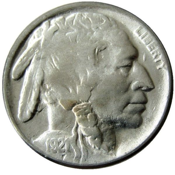 US 1921 P S Buffalo Nickel Cinque centesimi Copia moneta decorativa accessori per la decorazione della casa286z