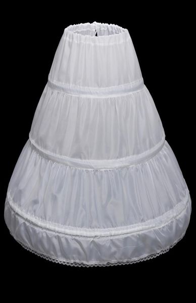 Últimas crianças anáguas de casamento acessórios de noiva meia deslizamento meninas crinolina branco longo flor menina vestido formal unders k7254442