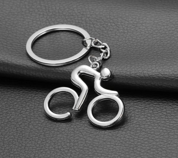 Metall Sportliche Mann Straße Fahrrad Figur Schlüsselanhänger Schlüsselanhänger Schmuck Souvenirs Kreative Für Fahrrad Radfahren Liebhaber Biker3755990