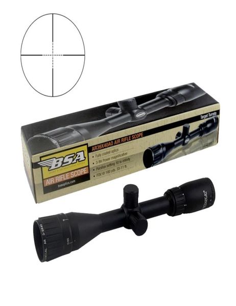 Tactical BSA Essential 39x40 Mil Dot Scope Caça Óptica Totalmente Revestida Rifle de Ar Scope4167588