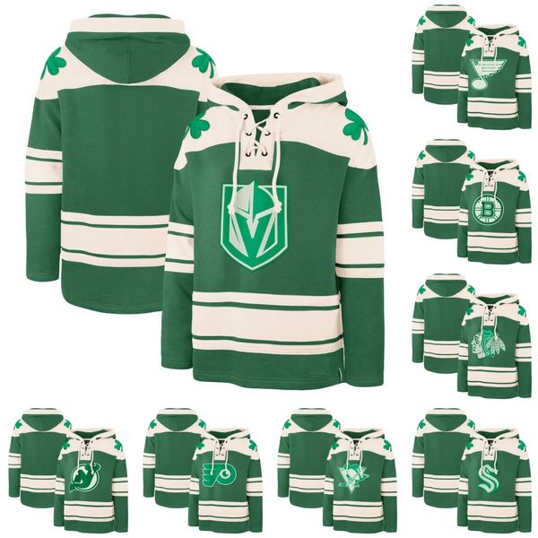 2024 St. Patrick's Day Pullover Fullover Jersey Nome personalizzato qualsiasi numero di maglione sportivo Ed Hoodies