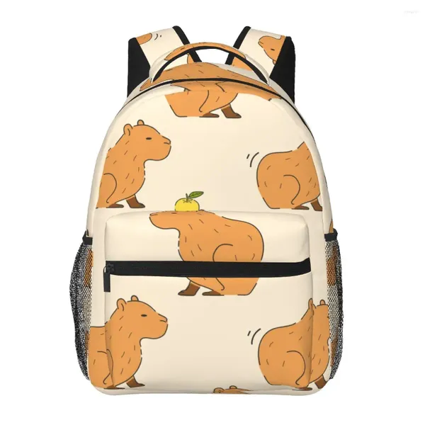 Rucksack mit niedlichem Cartoon-Motiv, für Damen und Herren, große Kapazität, Outdoor-Reisetasche, lässig