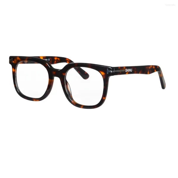 Sonnenbrille SHINU Vergrößerungsbrille Mann Acetatrahmen Multifokale Smart Zoom-Linsen Progressive Lesung für Männer 99017