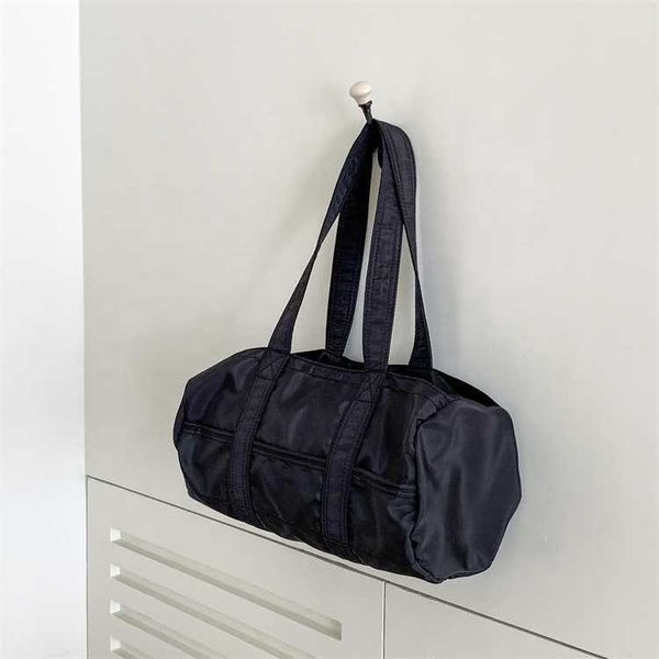 Borsa da palestra sportiva non di marca HBP, allenamento fitness, borse da yoga, borsa da viaggio in nylon, grande spalla nera personalizzata unisex con i migliori servizi