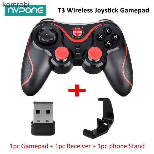 Oyun Denetleyicileri Joysticks Yeni T3 Kablosuz Joystick Gamepad Denetleyicisi IOS Android Oyun Kontrolü BT3.0 PC Mobil Telefon Tablet TV Kutusu 24312 L24312