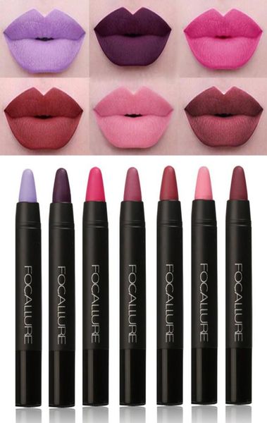 Focallure novo sexy nude batom à prova dwaterproof água lápis labial beleza batom veludo fosco batom tatuagem vermelho lábio matiz focallure maquiagem1357535