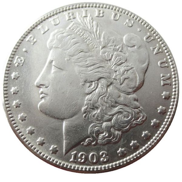 90% Argento US Morgan Dollar 1903-P-S-O NUOVO VECCHIO COLORE Copia artigianale Moneta Ornamenti in ottone Accessori per la decorazione della casa208S