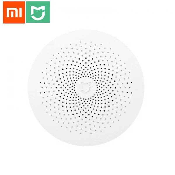 Steuern Sie Xiaomi Mijia Gateway 2 Original Smart Home Kits Gateway Hub Alarm System Control Radio Yi Camers Mi Türsensor Glocke Temperatur