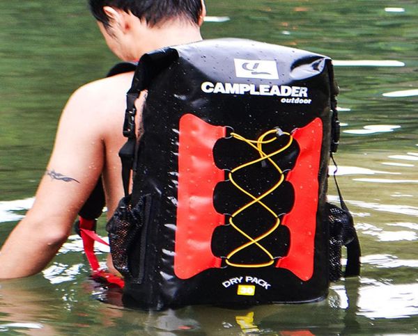 30L Kayak Drybag Bolsa Su geçirmez sırt çantası Açık havada nehir impermeabile rulo üst kuru çanta tekne çuval yüzmek kuru paketi sırt çantalı j6726581