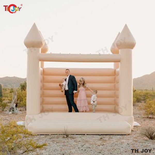 açık hava aktiviteleri 13x13ft şişirilebilir düğün sıçrama beyaz doğum günü partisi jumper bouncy kale ücretsiz hava nakliye