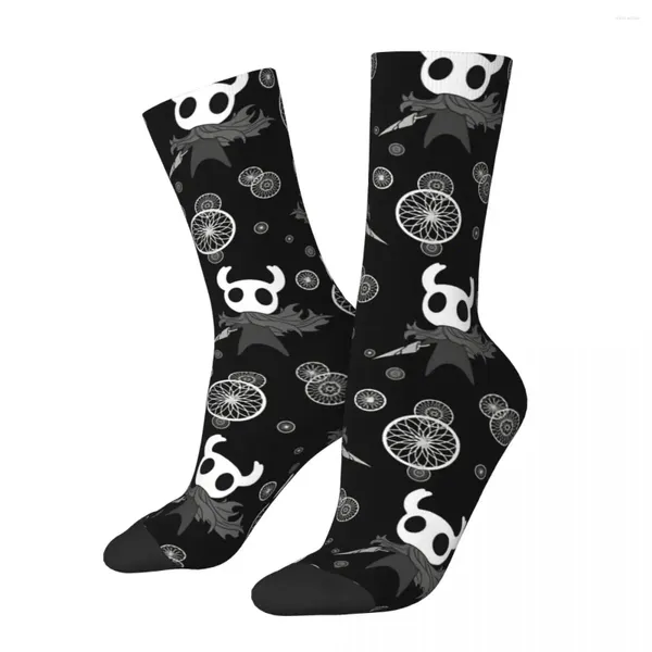 Calzini da uomo Happy Hollow Knight Retro Ghost Street Style Crazy Crew Sock Modello regalo stampato