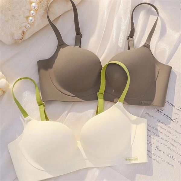 Reggiseni Reggiseno morbido senza cuciture per le donne Push Up Beauty Back Senza filo Biancheria intima nera Bralette Brasieres Para Mujer Lenceria Soutien Gorge