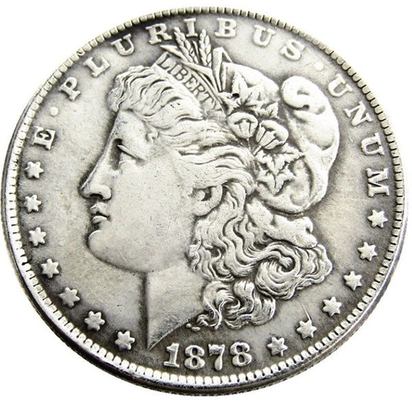 US 1878-P-CC-S Morgan Dollaro Copia Moneta Ottone Ornamenti Artigianali replica monete decorazione della casa accessori232T