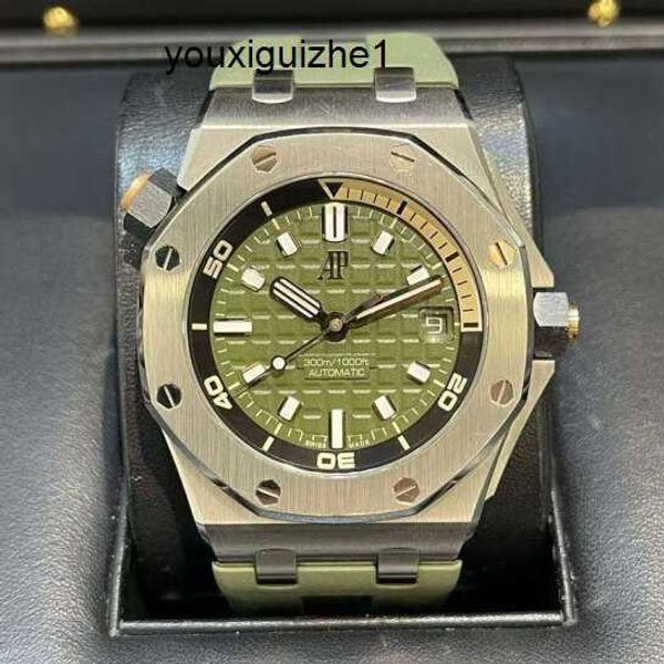 Marca Tactical AP Watch Royal Oak Offshore Series 15720ST.OO.A052CA.01 Masculino Automático Mecânico Casual 42 mm Data Display Relógio de luxo