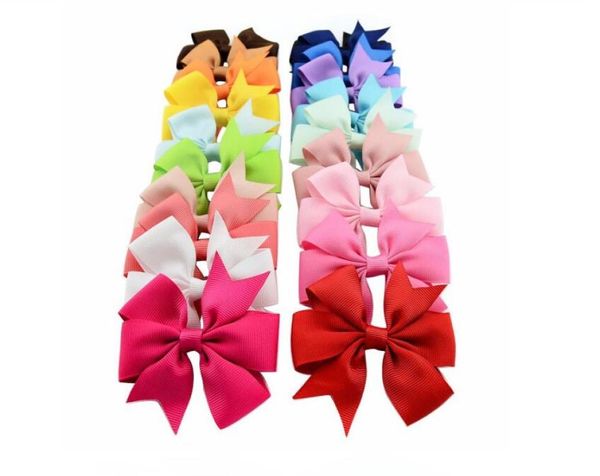 Schleifen Haarnadel für Kinder Mädchen Kinder Haarschmuck Baby Haarschleifen Mädchen Haarschleifen mit Clips Blumenklammer 40 Farben7435638