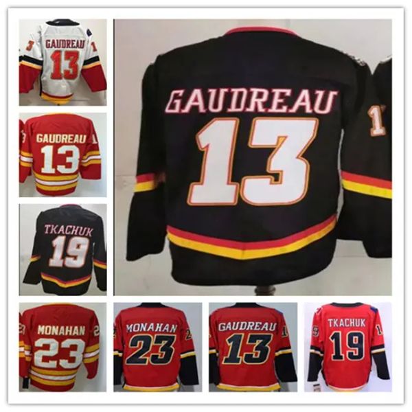 Personalizzato Uomo Donna YouthFlorida''Panthers''Reverse Retro 19 Matthew Tkachuk Jersey Hockey ICE 13 Johnny Gaudreau Sean Monahan Nero Rosso Bianco Vintage Heritage Classic