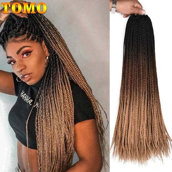 Tomo Soft Box Braids Crotchet Braid Synthetic Ombre Flechten Haare 24 -Zoll