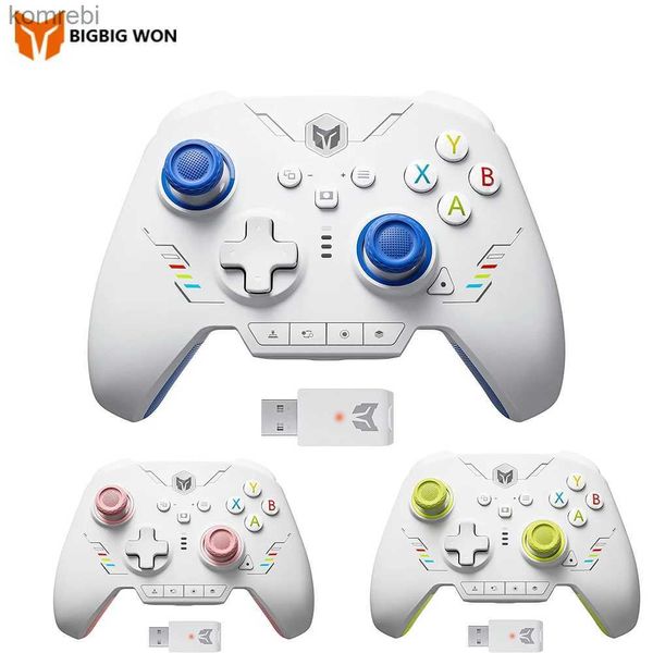 Gamecontroller Joysticks BIGBIG WON Rainbow 2 SE Wireless Gaming Controller Motion Control Hall Effect Trigger Gamepad für Switch/PC/Android/iOS 2024 Neu L24312