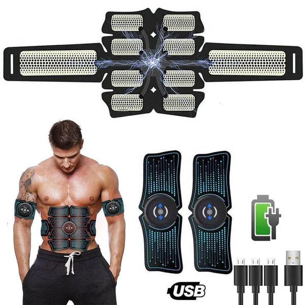 EMS Muskeltrainer Toner Vibration Körper Schlankheitsgürtel Unisex Bauchstimulator Maschine Ab Trainer Home Gym Fitnessgeräte 240220