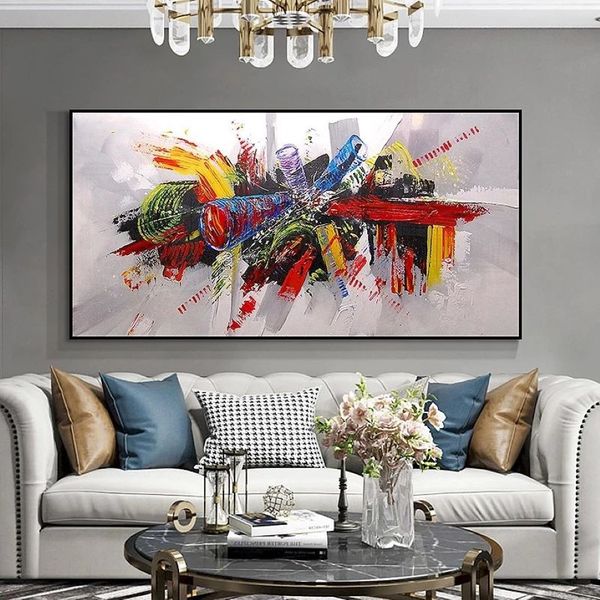 Straße bunte Graffiti-Kunst Poster und Drucke Leinwand Gemälde Wandkunst Bilder für Wohnzimmer Home Decor Cuadros kein Rahmen2859