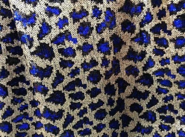 Stoff LASUI 3y1lot Wunderschöne 4 Farben BlauRot Leopard Pailletten Stickerei Spitze Diy Für Mode Kleid Ballkleider W00443962780