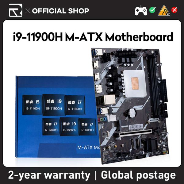 JIESHUO i9-11900H M-ATX Motherboard ITX Computer Mini Motherboard Unterstützt Intel 12. 13. DDR4