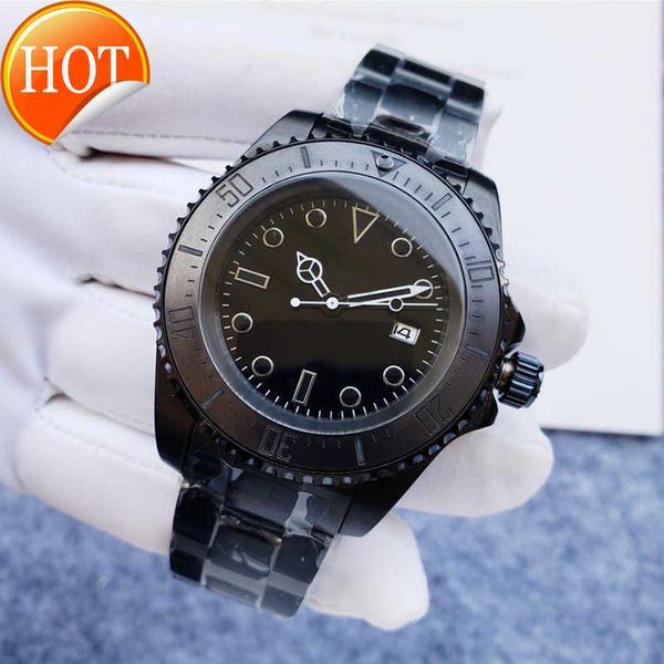 Новые лучшие дизайнерские автоматические механические часы мужские большие увеличительное стекло U1 43 мм сапфировые часы из нержавеющей стали водонепроницаемые светящиеся deenu1