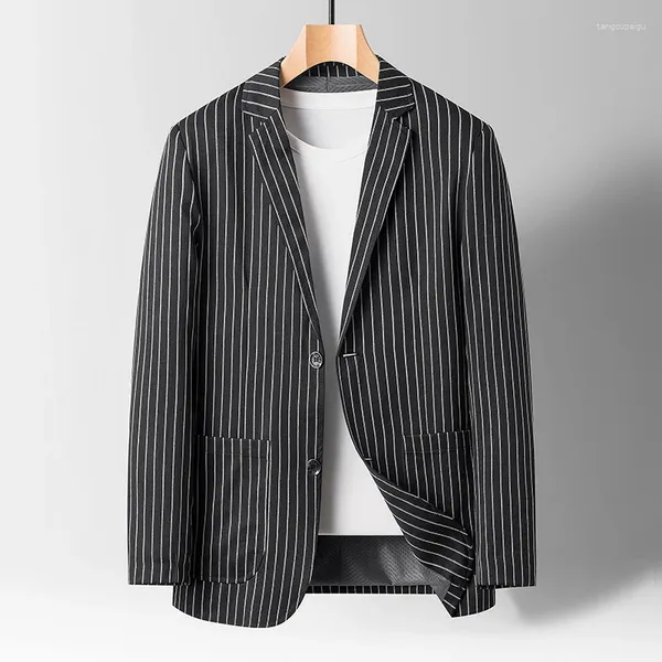 Ternos masculinos 2024 verão moda blazer all-in-one tendência versão coreana magro casual bonito boutique high-end casaco protetor solar