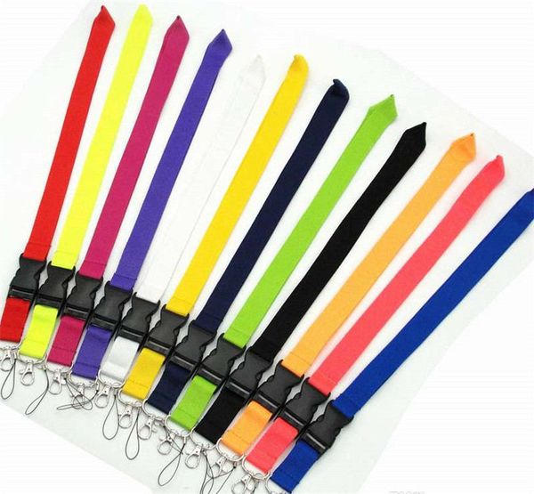 10 Stück Handy-Lanyard-Riemen Kleidungsmarke Schlüsselanhänger Lanyards Telefontasten MP3-Kamera-ID-Abzeichenhalter Abnehmbare Schnalle Großhandel