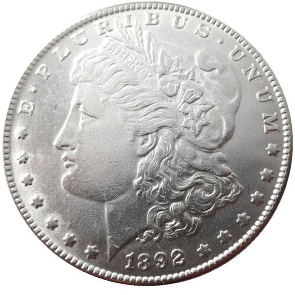 90% prata us morgan dólar 1892-p-s-o-cc nova cor antiga artesanato cópia moeda ornamentos de latão decoração para casa acessórios3028