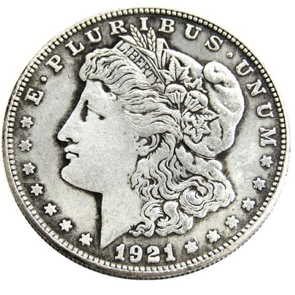 US 1921-P-D-S Morgan Dollaro Copia Moneta Ottone Ornamenti Artigianali replica monete accessori decorazione della casa3248